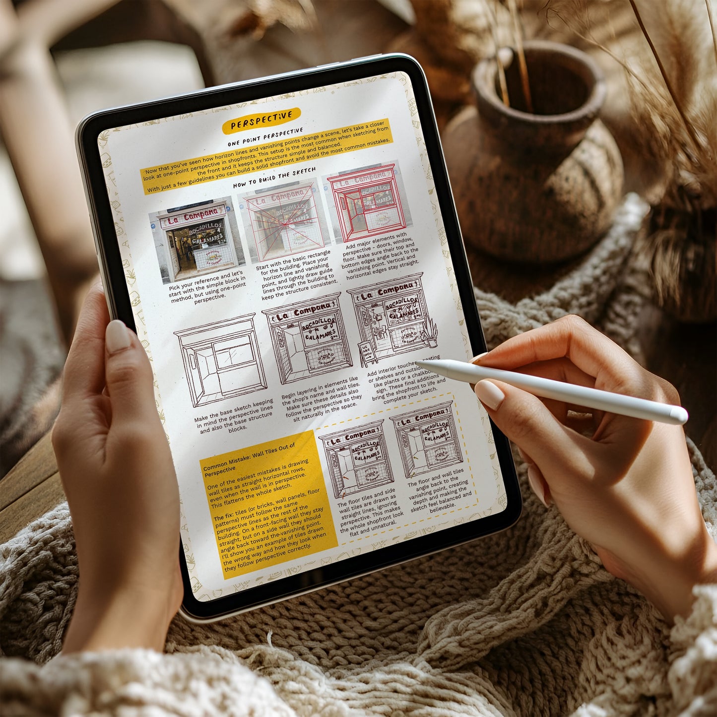 How To Draw Shopfronts / Digital PDF guide To Learn Shapes, Perspective & Confident Sketching