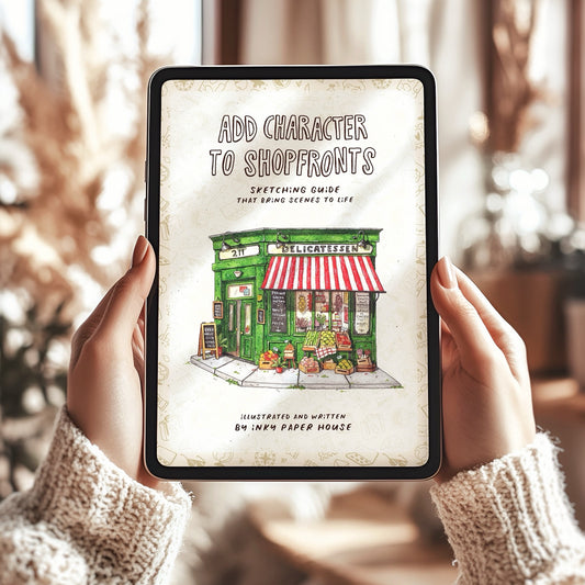 Add Character To Shopfronts / Digital PDF Guide for Artists