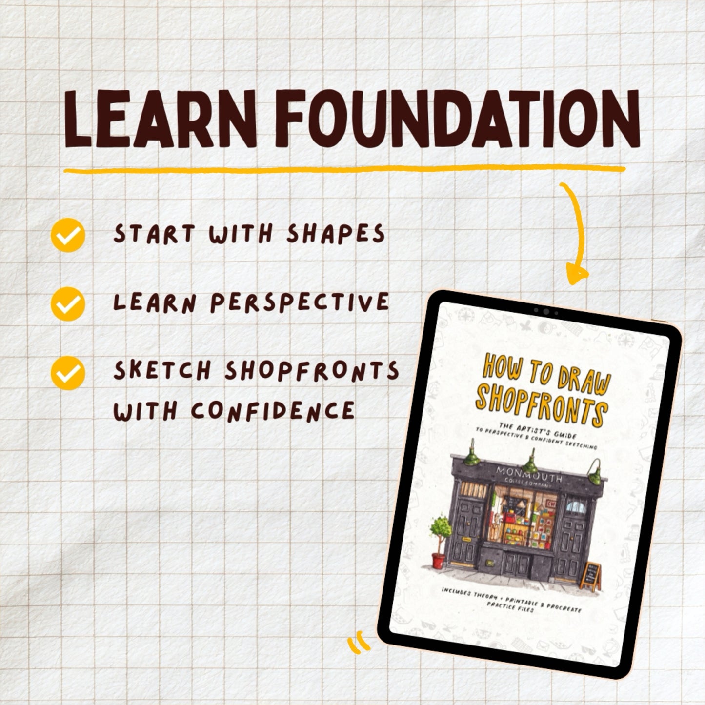 How To Draw Cozy Shopfronts | Foundation and character bundle